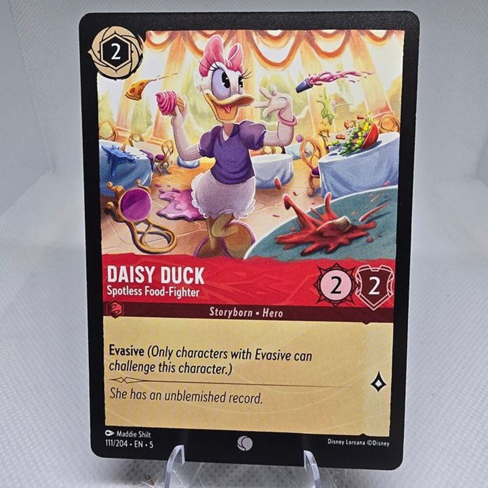 Disney Lorcana Daisy Duck Spotless Food-Fighter 111 Shimmering Skies